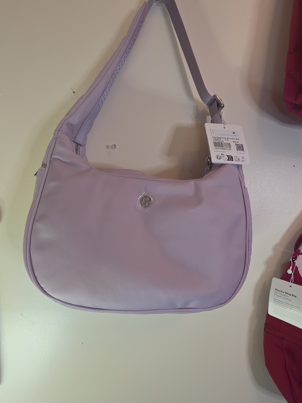 lululemon athletica Lavender Shoulder Hobo Bag